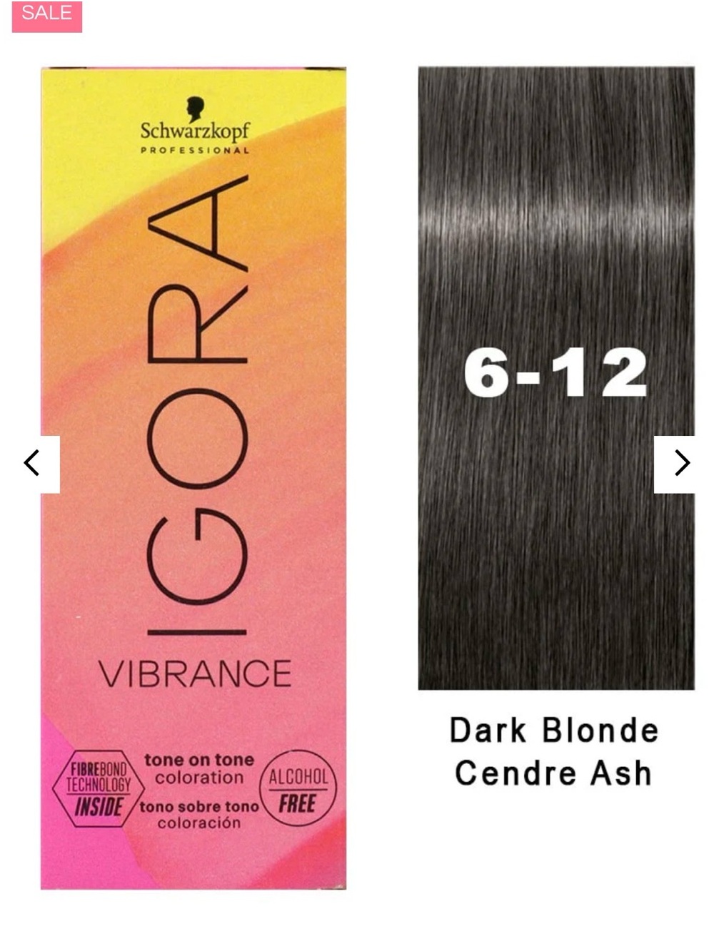 Schwarzkopf IGORA Vibrance 6-12 Dark Blonde Cendre Ash